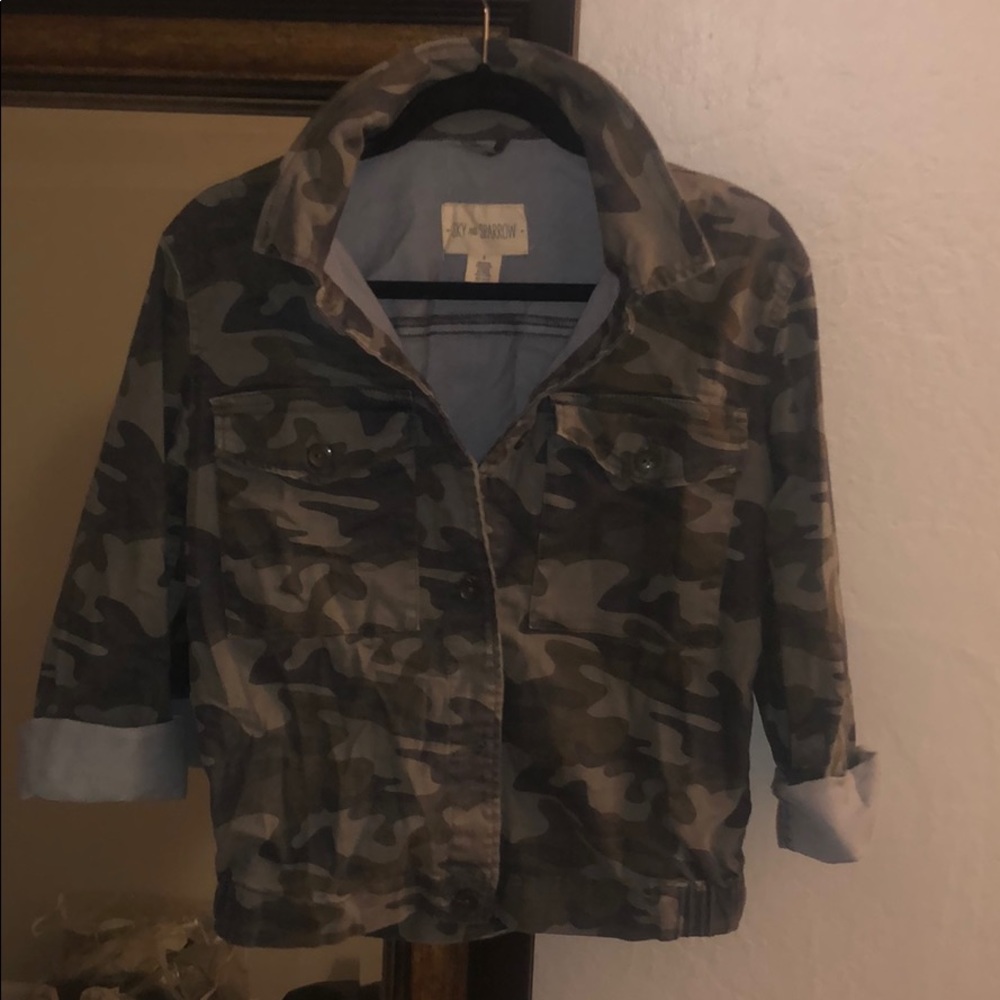 Army print jacket